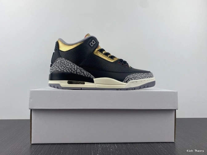 Kicked Out Shoe Store CK9246-067 Gold Jordan WMNS 3 Black Air 0813